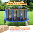 thumbnail image 5 of DeepRoar 12FT Trampolinefor Kids, Outdoor Trampolinewith Enclosure, Basketball Hoop, Lights and Sprinkler, 1200LBS Heavy Duty Trampoline for Outdoor, Backyard, Easy to Install & Last Long, 5 of 5