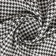 thumbnail image 2 of Zelouf Jackie Houndstooth Millenium  , Sewing, DIY, Crafts Fabric by the Yard, Black/white, 1 Yard, 2 of 3