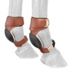 Tough 1 Horse Tack Ultimate Equithane Skid Boots W/ Rubber Cup Brown