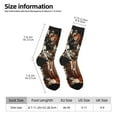 thumbnail image 2 of Bingfone Compression Socks for Women and Men Long Socks for Running Athletic Cycling Nurse- Whimsical Halloween Skeletons, 2 of 6