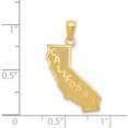 thumbnail image 5 of 14K Yellow Gold California State Map Pendant (25.5 X 16) Made In United States c4032, 5 of 6