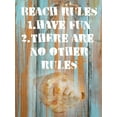 thumbnail image 2 of Nall|Skip 19x24 Black Ornate Wood Framed with Double Matting Museum Art Print Titled - Beach Rules II, 2 of 4