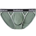 thumbnail image 2 of TANBOM Men's Bulge Enhancing Briefs Bamboo Viscose Underwear Green M 1-Pack, 2 of 6