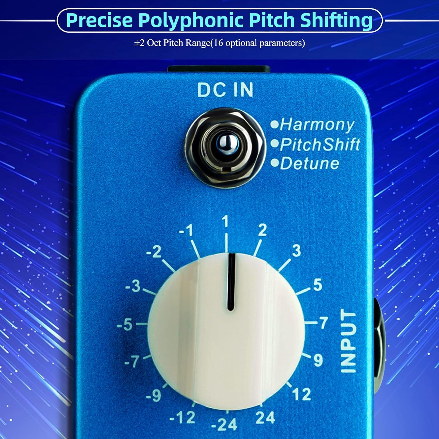 MOOER Digitech Drop Pedal Harmonizer Guitar Pedal Pitch Box MPS1 Guitar Effect Pedal Pitch Box Guitar Harmonizer Pitch Shifter Guitar Pedal Pitch Pedal for Electric Guitar Bass True Bypass