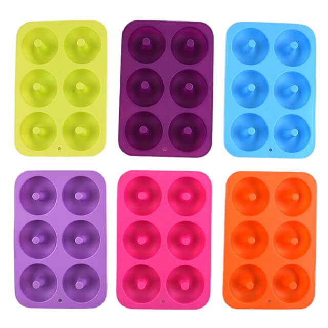 Silicone Mini Donut Pan, Doughnut Baking Mold Tray - Muffin Cups, Cake Mold, Biscuit Mold