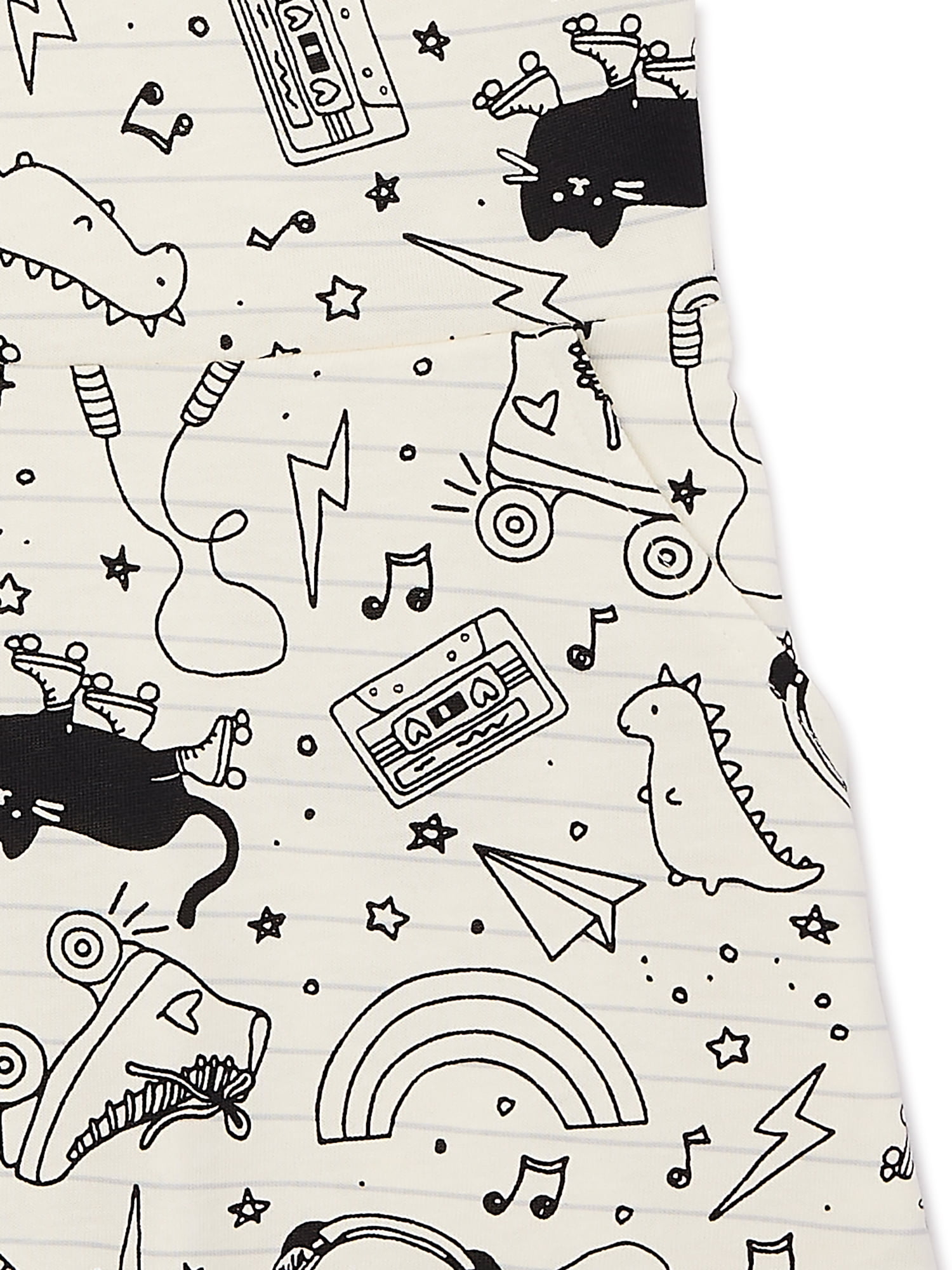 Wonder Nation Girls Short Sleeve Play Dress with Pockets, Sizes 4-18