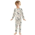 thumbnail image 3 of BZSMCE Unisex Pajama Set Snug-Fit Cotton Sleepwear Floral Horse Tapestry Printed, 3 of 7