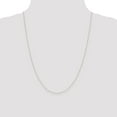 thumbnail image 2 of 14K White Gold necklace Curb chain 24 in 0.42 mm Carded, 2 of 6
