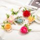 thumbnail image 4 of Conjunto de Corsage de Muñeca y Boutonnieres de Rosa Uxcell, Pulsera de Flor para Boda Azul 2 Pcs, 4 of 7