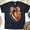 Navy, variant on Football Bow T-Shirt | Cute Orange Game Day Graphic Tee for Women, White, Size S