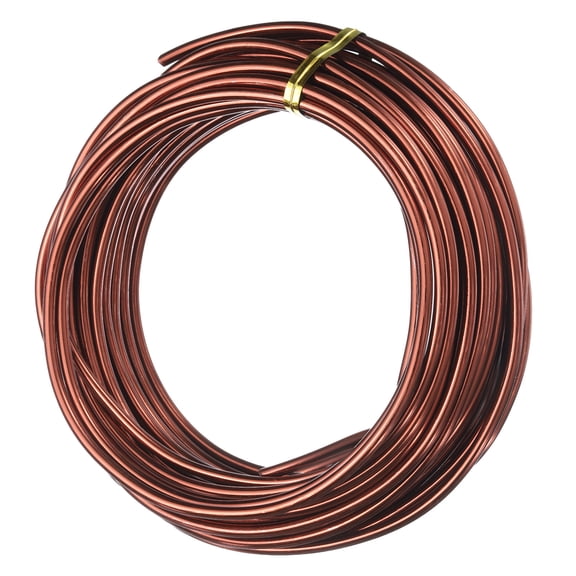 Uxcell 9 Gauge 3mm Aluminum Wire, 32.8 ft(10m) Bendable Metal Wire Jewelry Craft Wire Beading Armature Wire for Jewelry DIY Crafts Wreath Making Sculpting Floral Bonsai Trees, Copper