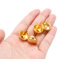 thumbnail image 4 of Uxcell 18x24mm Mini Brads Round Paper Fasteners for Art Crafting, Gold Tone 100pack, 4 of 5