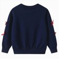 thumbnail image 5 of Gibobby Sweater Toddler Boys Girls Crewneck Cardigan Sweaters Long Sleeve 12 Months 2t 3t 4t Kids Button Cotton School Uniform Knit Tops Outwear(7-8 Years,Navy), 5 of 5