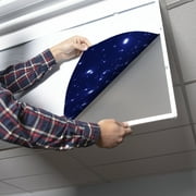 Octo Lights - Fluorescent Light Covers - 2x4 Flexible Ceiling Light Filters - For Classrooms and Offices - Astronomy 001