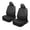 Black, variant on Motor Trend Leather Seat Covers For Trucks, Cars, & SUV - Front Black & Gray Car Seat Cover Set - Universal Fit For Most Automotive Seats - Forros Para Asientos De Carro - CarSeat Covers Accessories