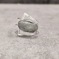 thumbnail image 4 of Natural Labradorite Ring, Rough Labra Gemstone Ring, Birthstone, Dual Band, 925 Sterling Silver, Womens Ring, Christmas, Thanksgiving, Handmade, Statement Jewelry, Rough Gemstone Jewelry, 4 of 6
