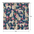 thumbnail image 5 of Golden Retriever and Pioneer Flower Shower Curtain 72"x72" ,Bathroom Decorative Shower Curtains Set with 12 Hooks,Modern Waterproof Washable Shower Curtain, 5 of 6
