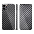 thumbnail image 3 of DesignSkinz Textured Black Carbon Fiber Full-Body Skin Decal Wrap Cover for iPhone 12, 3 of 9