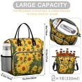 thumbnail image 5 of OBREWU Sunflower Womens Lunch Box for Work,Insulated Large Sunflower Lunch Bag for Women,Loncheras Para Mujer,Leakproof Adult Lunch Bag for Work,Beach,Travel,Picnic,Camping, 5 of 7