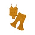 thumbnail image 5 of FOCUSNORM Combinaison à Bretelles en V pour Fille + Pantalon à Fond Évasé, 5 of 5