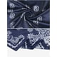 thumbnail image 4 of INSPIRAR CHIC 35" Gran Pañuelo de Satén Cuadrado Paisley Pañuelo de Cabello Suave Diademas para Mujeres Azul Marino 90x90cm/35.4x35.4 pulgadas, 4 of 6