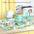 thumbnail image 1 of Mini cocina, juego completo de cocina real, utensilios de cocina pequeños para niñas, traje para niños, juego educativo para bebés, juguetes para la casa, 1 of 4