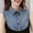 B One Size, variant on Women's Denim Fake Collar, Versatile Pointed Collar, Deep & Light Blue Washes, Detachable Design, Layering Accessory, Sweaters, Blouses, Casual Tops, Vintage Denim Style A One Size