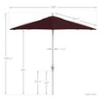 thumbnail image 5 of California Umbrella 9' Patio Umbrella in Burgundy, 5 of 5