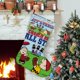 thumbnail image 1 of Las Estrellas de Charlie Brown Tema: Calcetines de Navidad, fino lino blanco para colgar en escaleras y chimenea, decoración navideña para el hogar, regalo de Navidad.54cm×38cm, 1 of 5