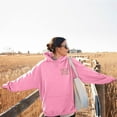 thumbnail image 5 of Jesus Loves You Hoodie Christian Faith Sweatshirts Gift for Women Men Oversized Long Sleeve Pullover Tops Y2K Streetwear, Pink, 5 of 5