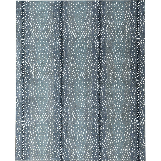 Wallard Antelope Cheetah Blue Animal Contemporary Handmade 100 Woolen