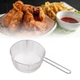 thumbnail image 1 of Deep Frying Basket, Stainless Steel Long Handle Reusable Fry Net Reusable Fries Holder Nuggets Handle Without Rubber for Fish Chicken French Fries, 1 of 8