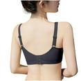 thumbnail image 4 of SMihono Lace Mastectomy Bra Pocketed Bra for Breast Forms Push-up Armpit Oversized Control Wireless Bra Sports Bra Black 34, 4 of 6