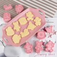 thumbnail image 2 of Juego de 8 cortadores de galletas de la serie navideña, moldes para galletas en relieve, regalo para niños, 2 of 5
