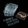 thumbnail image 6 of BTOER 1PC Screw Box Organizer Screws Box For Garage 18 Grids Plastic Adjustable Storage Case Box 3 Layer Beads Jewelry Container, White, 6 of 9