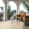 thumbnail image 4 of Safavieh Courtyard Ulric Chevron Indoor/Outdoor Area Rug, Beige/Aqua, 5'3" x 7'7", 4 of 10