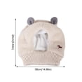 thumbnail image 2 of Chapeau d'Hiver Tricoté Confortable pour Chiens avec Cache-Oreilles Réducteurs de Bruit et Chaleur des Oreilles, 2 of 3