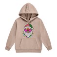 thumbnail image 5 of Hvogkswy Christmas Hoodies for Girls Trendy Festive Printed Hooded Sweatshirt Cozy Long Sleeve Pullover Tops with Kangaroo Pocket 5-14 Years, 5 of 5