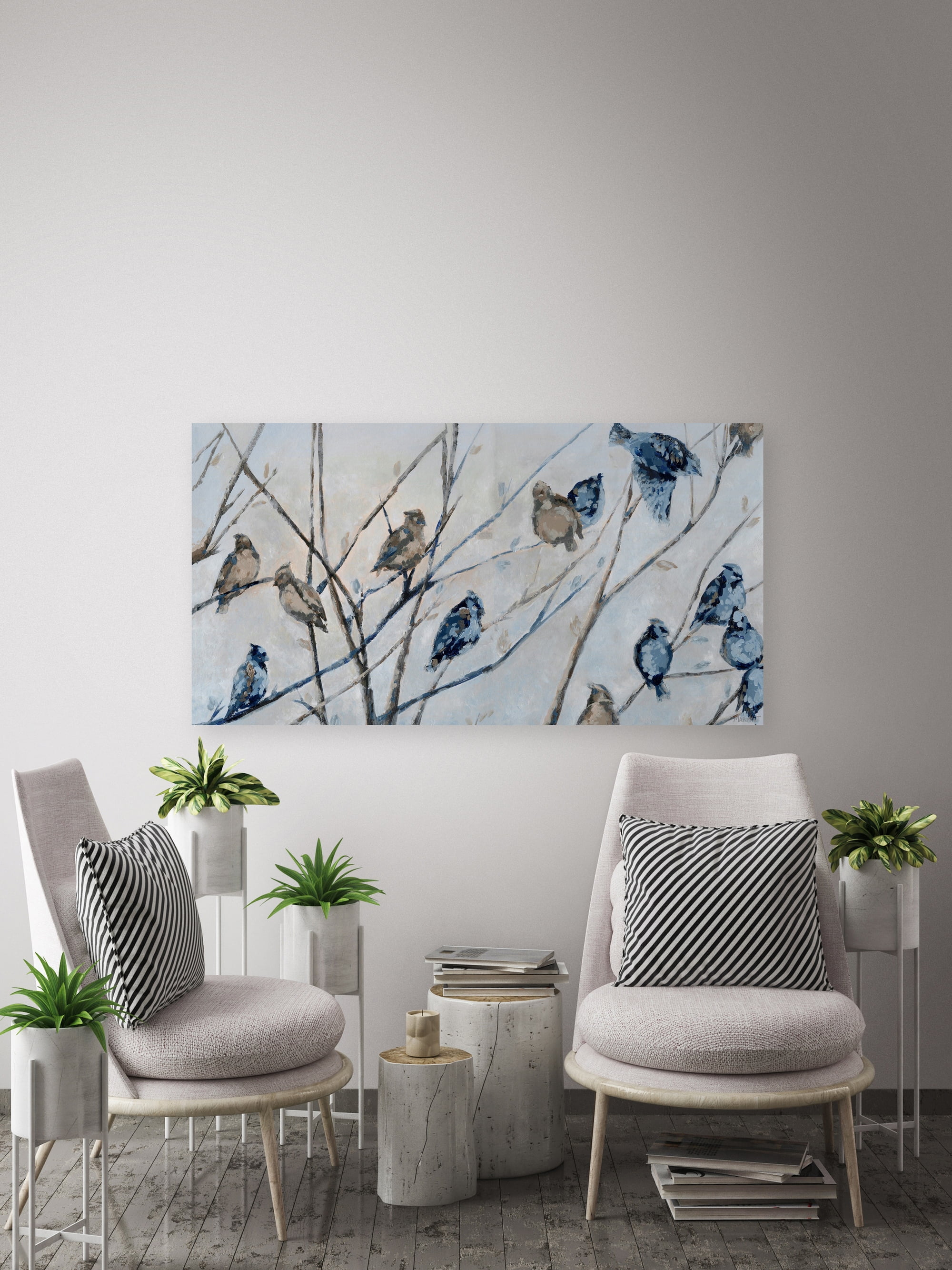 Marmont Hill Circle of Birds Canvas Wall Art
