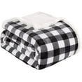 thumbnail image 5 of BEAUTEX Fleece Throw Blanket, Super Soft and Cozy Fleece Plaid Plush Blanket (Grey, Throw 50" x 60"), 5 of 6