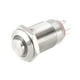 thumbnail image 5 of Interruptor de botón pulsador de metal de enclavamiento Uxcell Cabeza alta 12mm Diámetro de montaje 1NO 3-6V Luz LED roja, 5 of 5