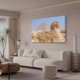 thumbnail image 3 of Póster de lienzo de la pirámide de la esfinge de Giza de Egipto, decoración para dormitorio, paisaje deportivo, decoración para oficina, regalo, estilo marco, 40 x 60 cm, 3 of 8