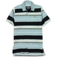 thumbnail image 1 of Ecko Unltd. Polo de rugby a rayas para hombre, azul, pequeño, 1 of 1