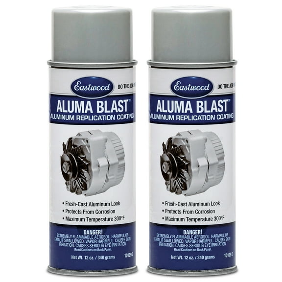 Eastwood Aluma Blast Aluminum Color Spray Paint Aerosol 12 oz 2 Pack