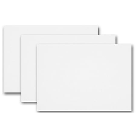 Blank Invitations - Blank Sweet Tooth White 5x7 Flat Card Invitations - 50 Pack