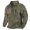 Army Green, variant on Mens Long Sleeve Stand Collar Pullover Sweatshirts Casual 1/4 Zip up Solid Color Athletic Workout Sweatshirt Tops with Chest Zipper Pocket Black XXL