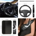 thumbnail image 5 of XYZCANDO Sun Moon Fender Cover Car Coasters Car Cushion Cover Armrest Cover Steering Wheel Cover Lipstick Cover Trash Can Armrest Cover Seat Belt Cover Keychain Interior Decor, 5 of 7