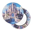 thumbnail image 2 of Bingfone Majestic Fantasy Castle Padded Round Bar Stool Cover Cushion with Elastic Fabric Round Chair Seat - Majestic Fantasy Castle, 2 of 7