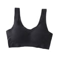 thumbnail image 3 of DuoJiaJ Seamless Wireless Sports Bra For Women Comfort Sleep Bra With Back Support Ideal For Yoga And Everyday Use Plus Size Bras Black, 3 of 3