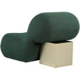 thumbnail image 3 of Meridian Furniture Quadra Green Boucle Fabric Accent Chair, 3 of 4